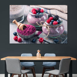 Chia Seeds & Acai Pudding - NicheCanvas