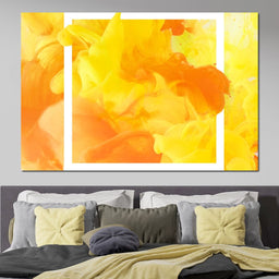 Yellow & Orange Smoke - NicheCanvas