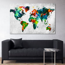 World Map - Mateo - NicheCanvas