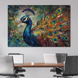 Celestial Peacock - NicheCanvas