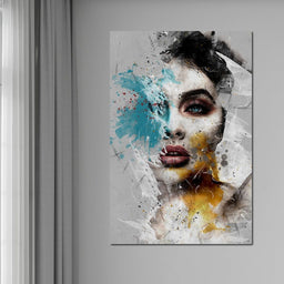 Mixart Female Portrait - Johanjjf - NicheCanvas