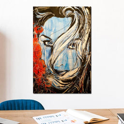 Blue Girl - NicheCanvas