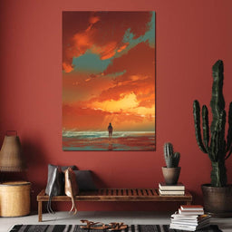 Admiring The Sunset - NicheCanvas