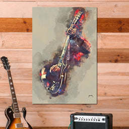 James Hetfield's Electric Guitar - Abraham Szomor - NicheCanvas