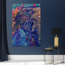 Blue Elephant - NicheCanvas