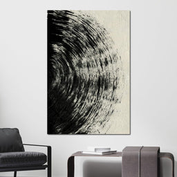 Abstract Black Circle - Evgeny Vetrov - NicheCanvas