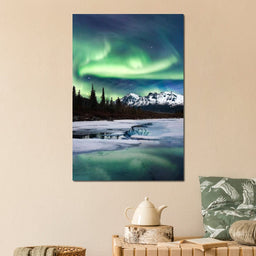 Northern Lights Landscape - Lucas Moore - NicheCanvas
