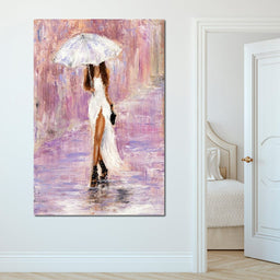 The Bridesmaid Under the Rain - NicheCanvas