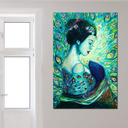 Silk Peafowl - Chiara Magni - NicheCanvas