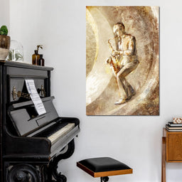 Playing the Saxophone - NicheCanvas