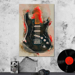 David Gilmour's Guitar - Abraham Szomor - NicheCanvas