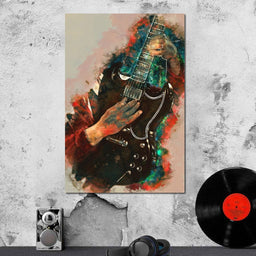 Angus Young's Guitar - Abraham Szomor - NicheCanvas