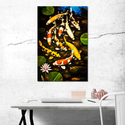 Koi Fishes - NicheCanvas