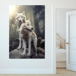 Double Wolves - Zenzdesign - NicheCanvas