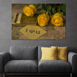 Yellow Roses - NicheCanvas
