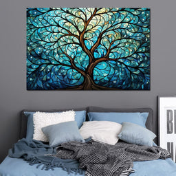 Organic Azure Foliage - Cole Williams - NicheCanvas