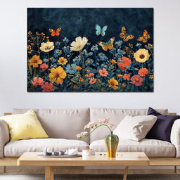 Midnight Blossom Ballet - NicheCanvas