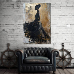 Golden Noir Elegance - NicheCanvas