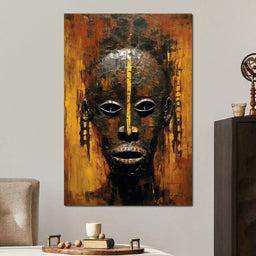 Tribal Mask 16 - Sakeem Gibbs - NicheCanvas