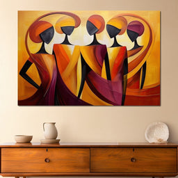 Golden Elegance in Abstract  - NicheCanvas