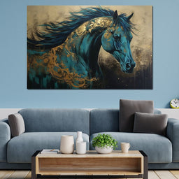 Gilded Horse - NicheCanvas