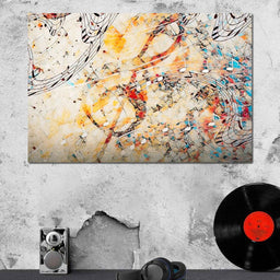 Colorful Music Notes - NicheCanvas