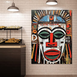 Tribal Mask 17 - Sakeem Gibbs - NicheCanvas