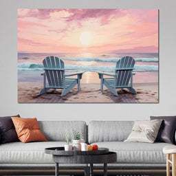 Vacation Beach Chairs - NicheCanvas