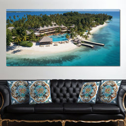 Tropical Serenity Shores - NicheCanvas