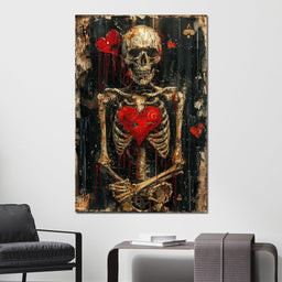 Romantic Skeleton 3 - NicheCanvas
