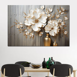 Floral Symphony by the Window - NicheCanvas