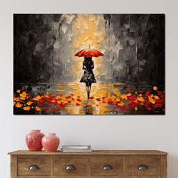 Autumn Rain Melancholy - NicheCanvas