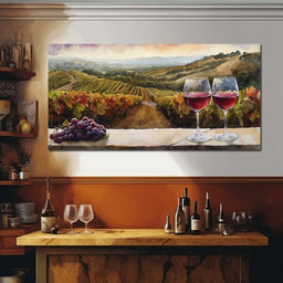 Vineyard Serenity - NicheCanvas