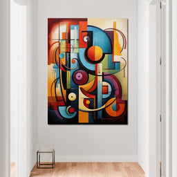 Mosaic of Colorful Cubism - NicheCanvas