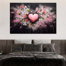 Embracing Petal Heartbeat - NicheCanvas
