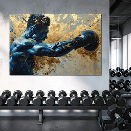 Azure Pugilist Unleashed - NicheCanvas