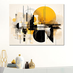 Urban Shadows in Abstract Forms - NicheCanvas