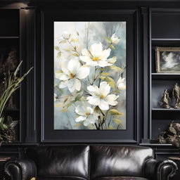 Ethereal Blooms in Mist - NicheCanvas