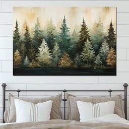 Pine Trees Forest - NicheCanvas