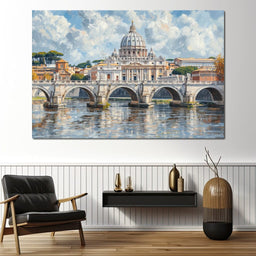 Eternal Reflections of Rome - NicheCanvas