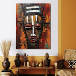 Tribal Mask 02 - Sakeem Gibbs - NicheCanvas