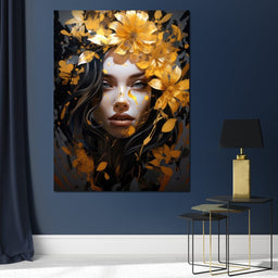 Golden Petal Crown - NicheCanvas