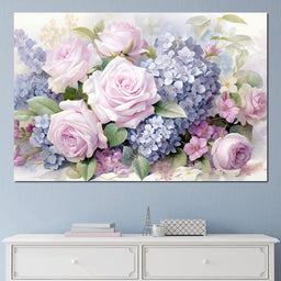 Bloom Symphony in Pastel - NicheCanvas