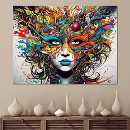 Vibrant Doodle of Visual Delight - NicheCanvas