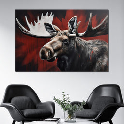 Canadian Moose - NicheCanvas