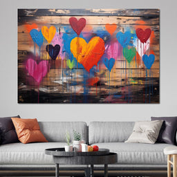 Spectrum of Embracing Hearts - NicheCanvas