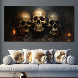 Gothic Symphony of the Skulls - Raven Blackwood - NicheCanvas