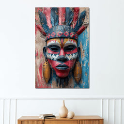 Tribal Echoes in Color - NicheCanvas