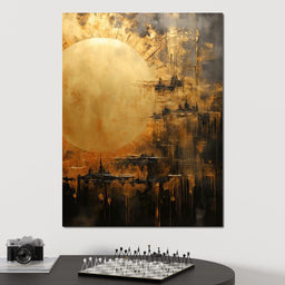 Golden Sun Atmosphere - NicheCanvas