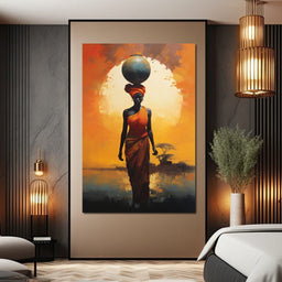 Amber Balance Horizon - NicheCanvas